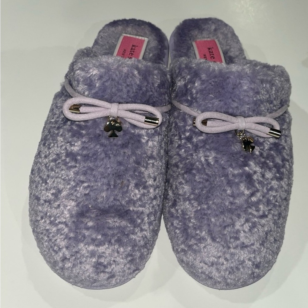 Kate Spade Lavender Plush Women's Slippers
